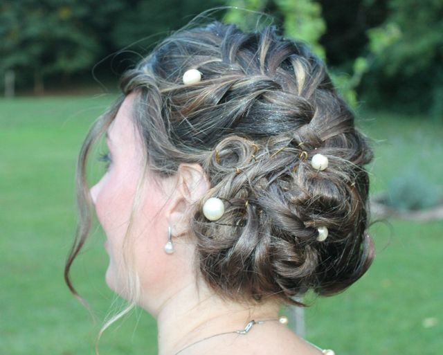 Chignon avec perles