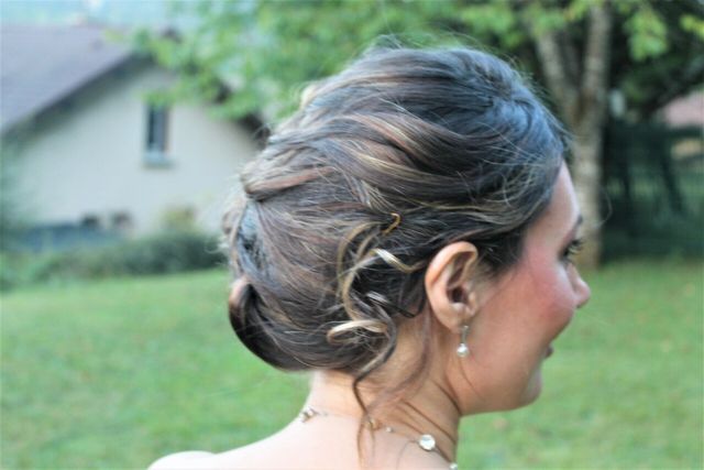 Chignon, vue de profil