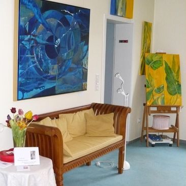 Sitzbank und Bild - Design Gabriele Templin Kirz