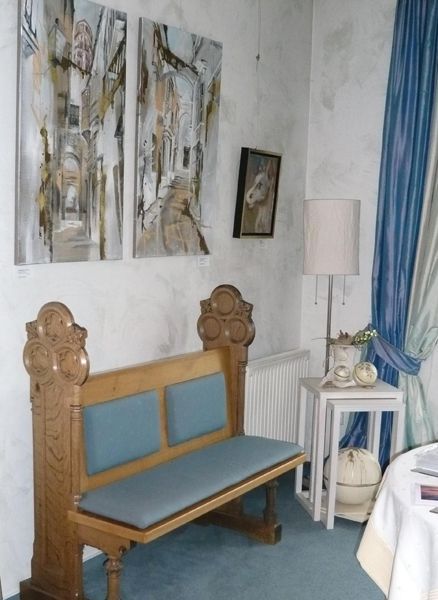 Sitzbank mit zweiteiligem Bild - Design Gabriele Templin Kirz