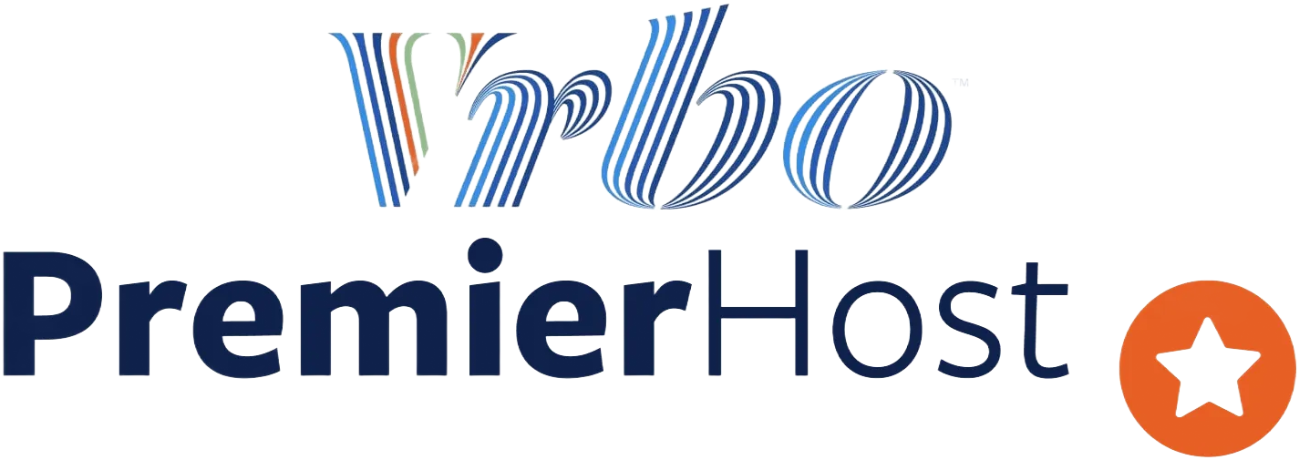 Vrbo Premier Host Vrbo PremierHost logo in blue text with an orange star icon