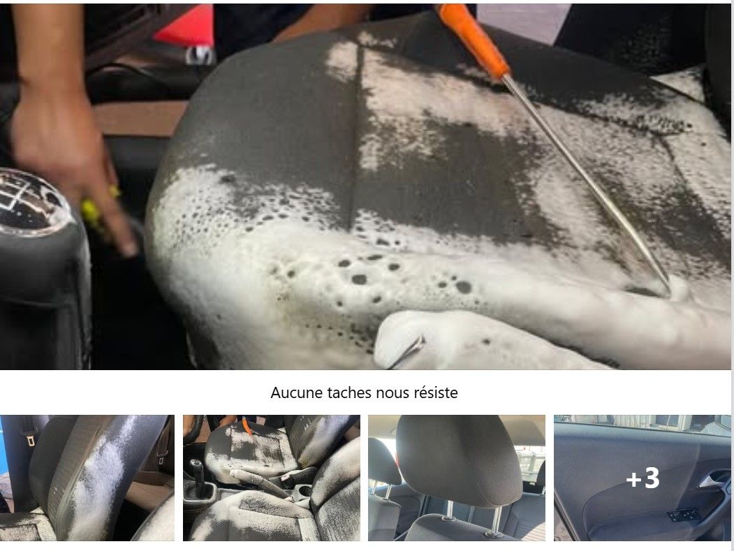 Un siège de voiture avec de la mousse.