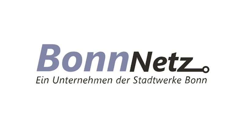 BonnNetz logo. Dark blue text "BonnNetz" over "Ein Unternehmen der Stadtwerke Bonn".