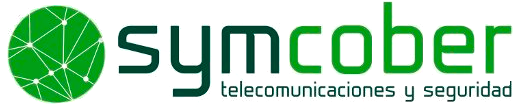 A logo for symcober telecomunicaciones y seguridad