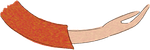 Eine Cartoonzeichnung einer Hand, die ein Stück Papier hält.