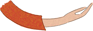 Eine Cartoonzeichnung einer Hand, die ein Stück Papier hält.