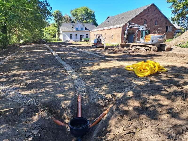 Drainagearbeiten und Spülen | Heino Müller Baggerbetrieb