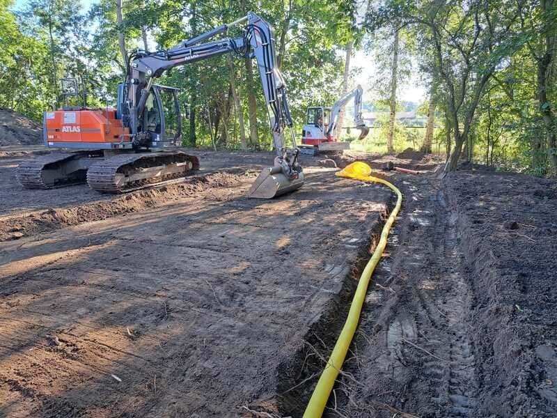 Drainagearbeiten und Spülen | Heino Müller Baggerbetrieb