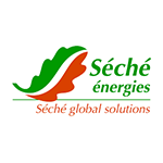 Logo de Séché énergies : une feuille de chêne verte et orange, et le nom de l'entreprise en vert.
