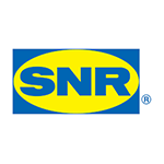 Logo SNR : rectangle bleu avec ovale jaune contenant le symbole bleu « SNR », marque déposée.