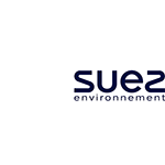 Logo de Suez Environnement. Texte bleu foncé sur fond blanc.