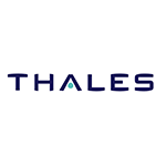 Logo Thales : texte bleu foncé 