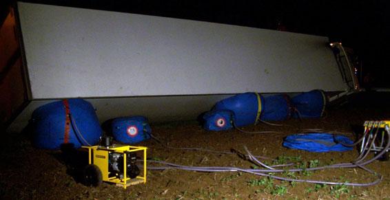 relevage par coussin d'air