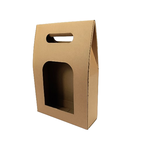 Boîte présentation bouteilles.