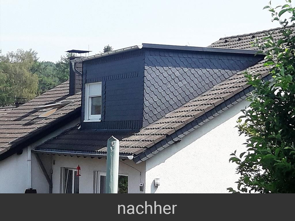 Ein Bild von einem Haus mit dem Wort „nachher“ darunter