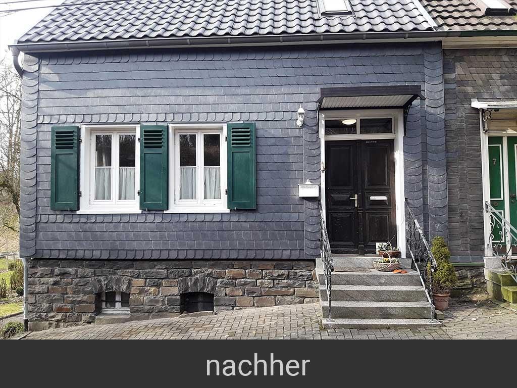 Ein Bild von einem Haus mit dem Wort „nachher“ darunter