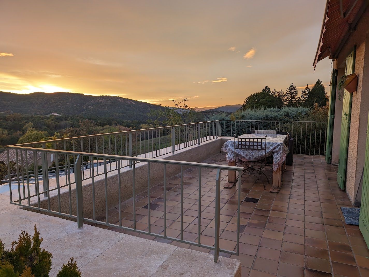 garde corps barreaux droits