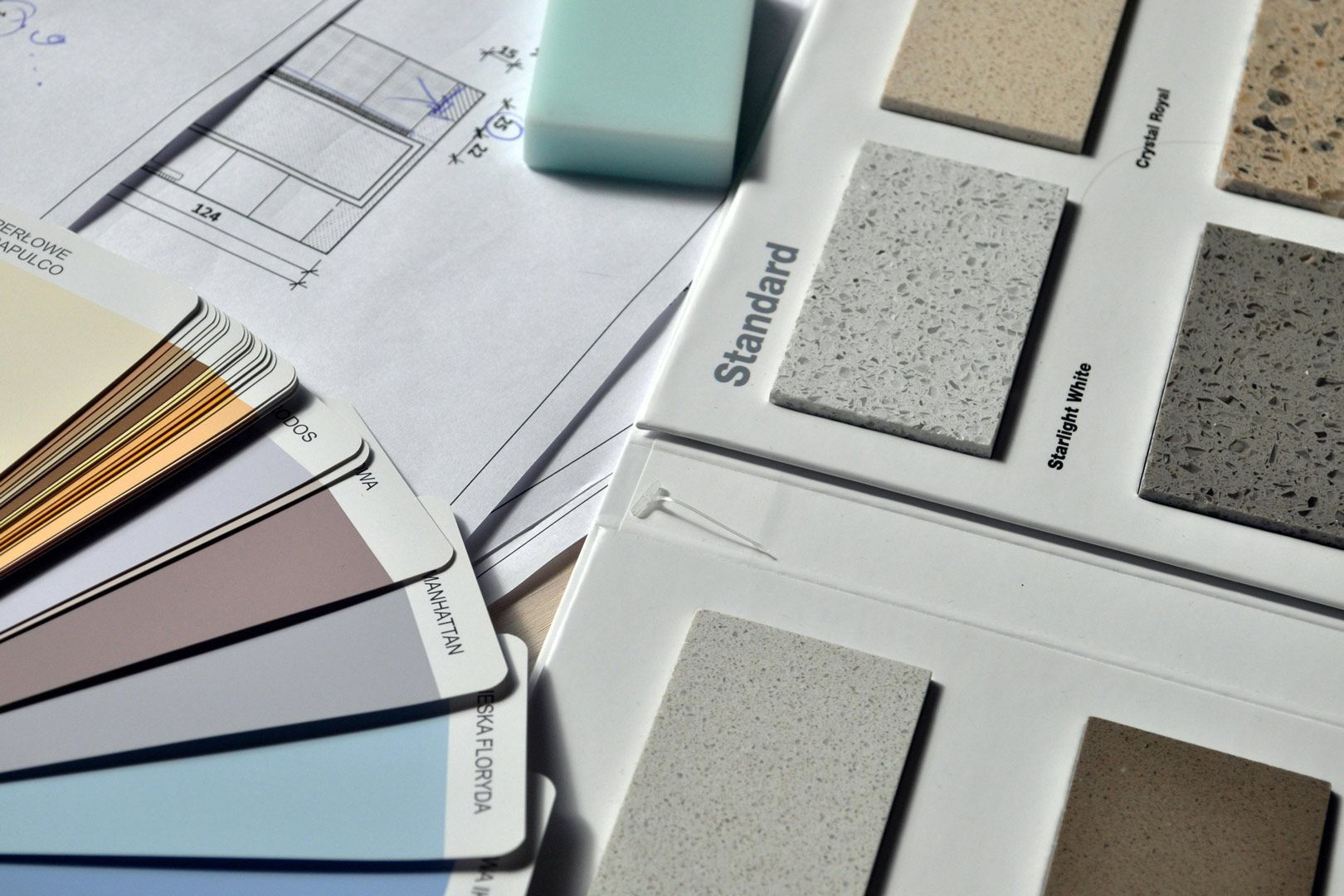 La palabra estándar está en un trozo de papel.