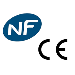 Logos des normes NF et CE