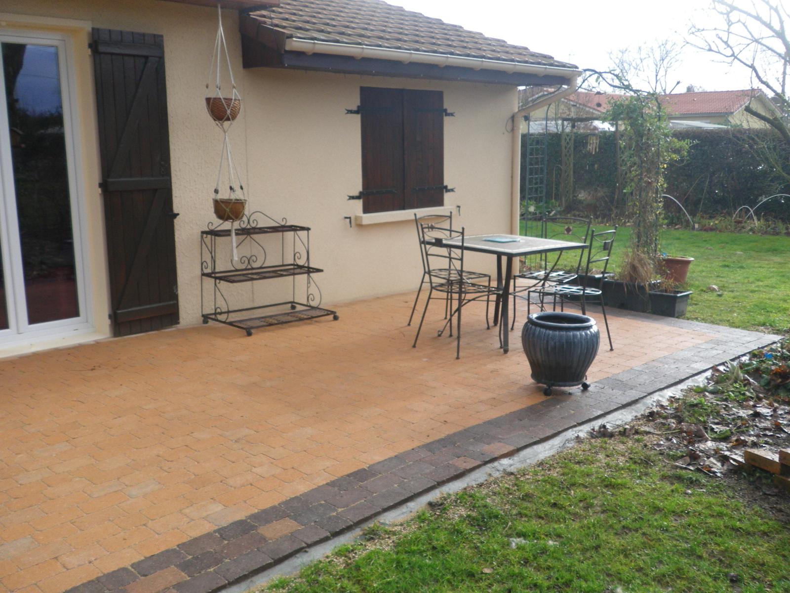 Terrasse en pavage