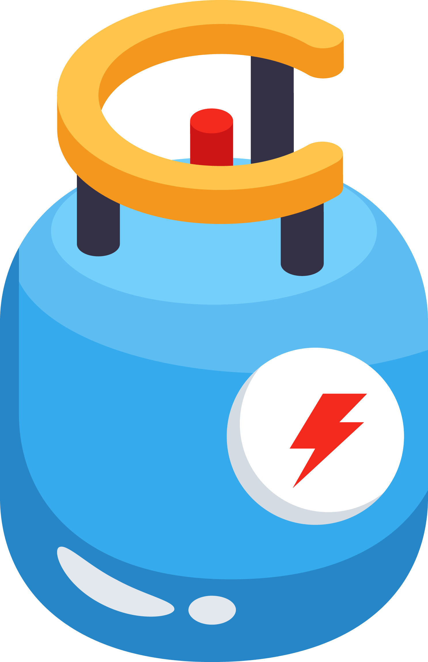 Illustration d'une bouteille de gaz