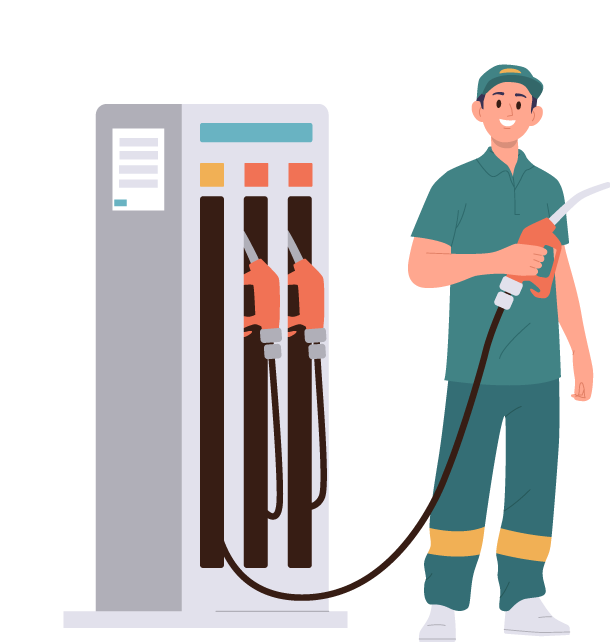 Illustration de pompiste