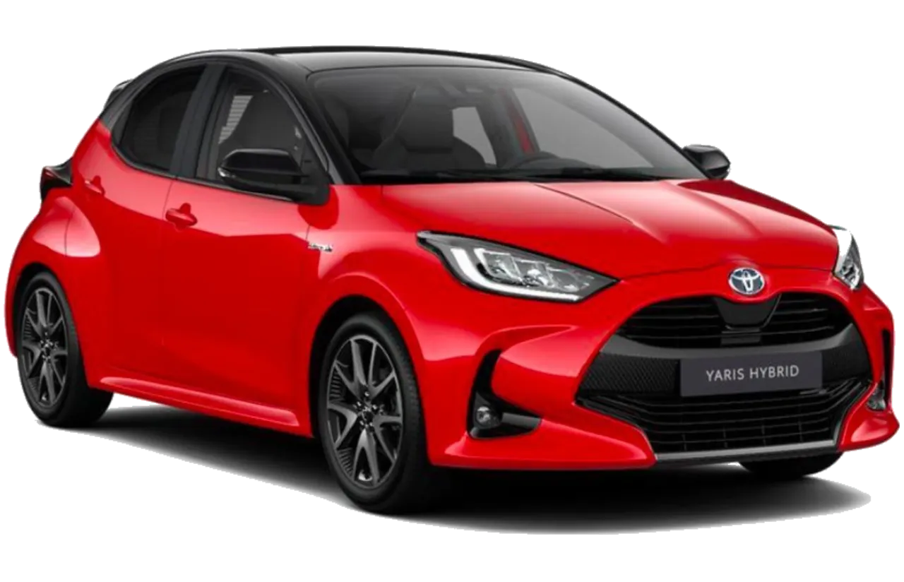 Toyota Yaris Hybrid rouge