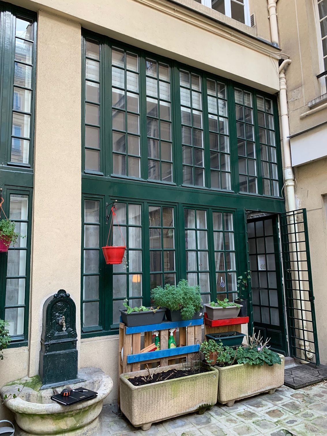 Peinture verte de menuiserie