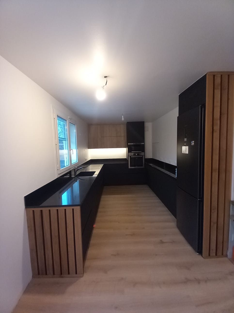 Cuisine avec effet bois