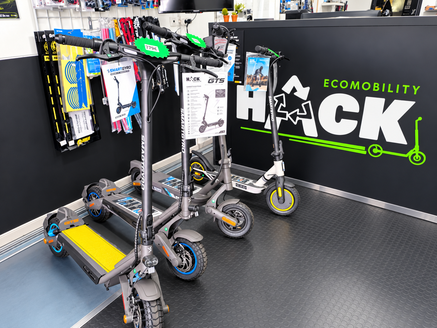 Patinetes smartGyro en Hack Ecomobility, tienda y taller oficial smartGyro.