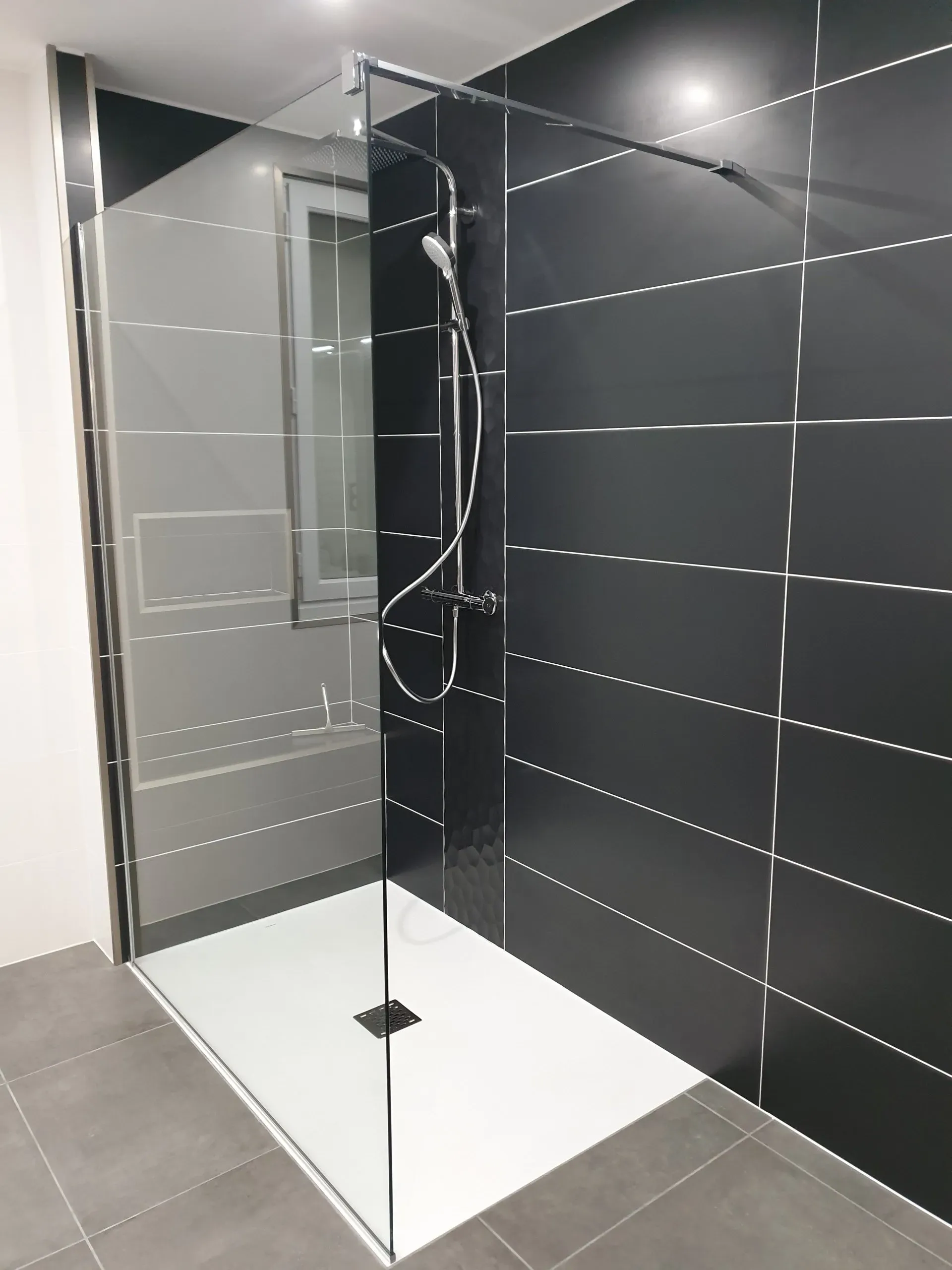 Douche à l'italienne - Après