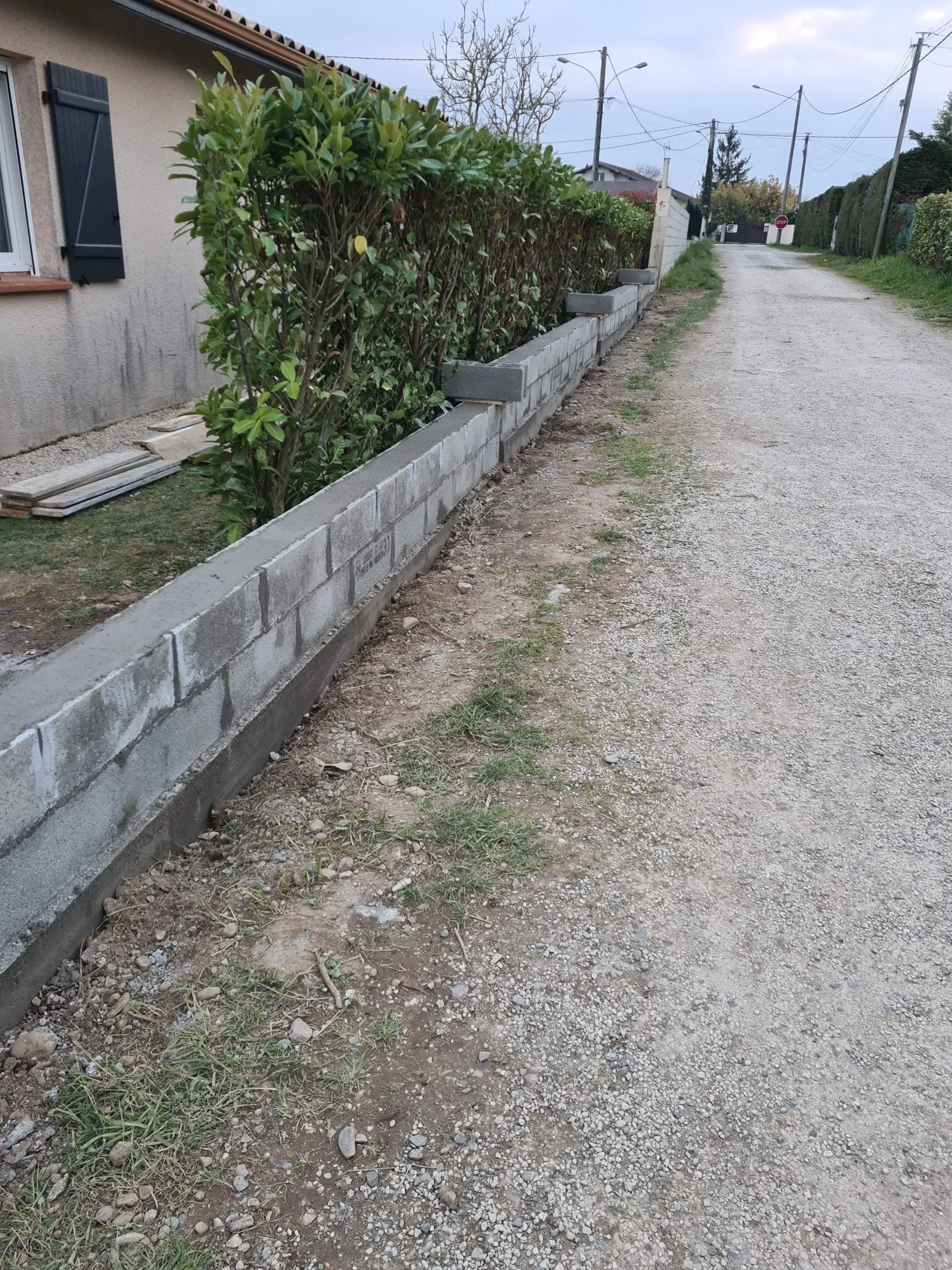 Réalisation de la clôture - Après