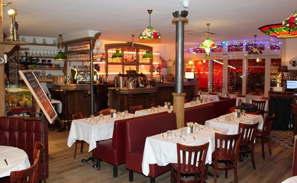 L'intérieur du restaurant