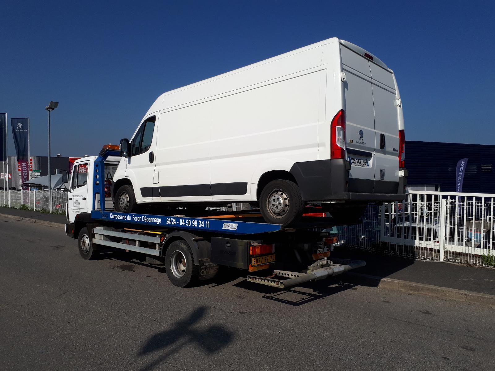 Remorquage d'un utilitaire