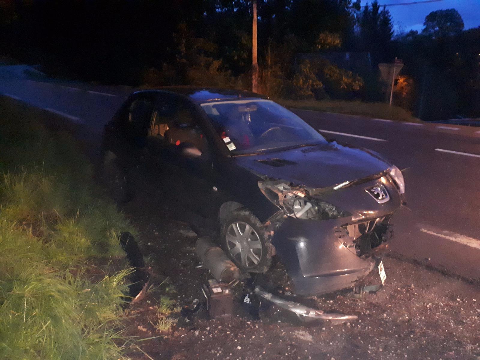 Intervention pour un véhicule accidenté