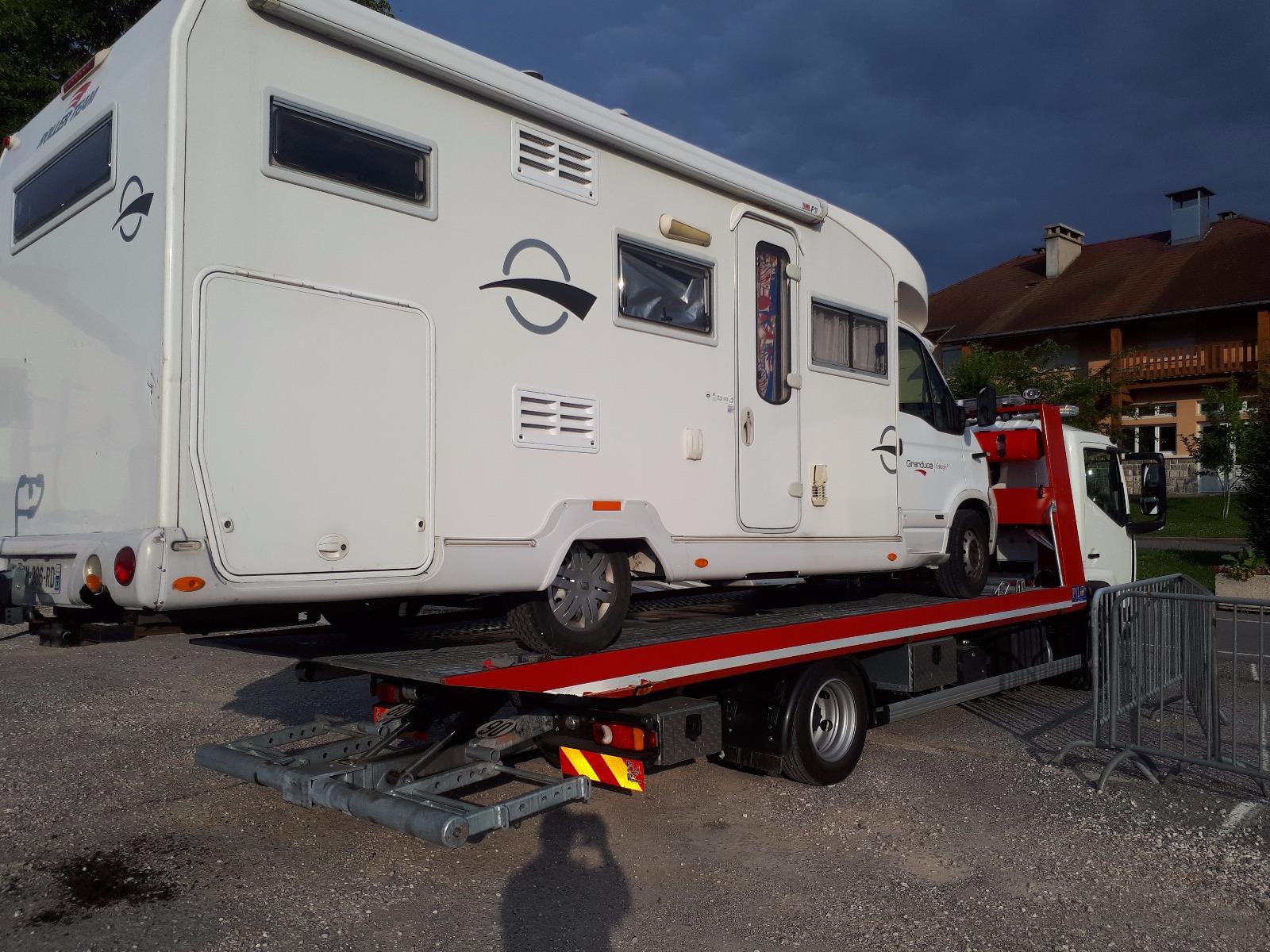 Rapatriement d'un camping-car