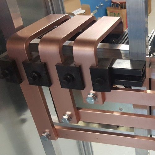 Banco di lavoro idraulico per barre in rame