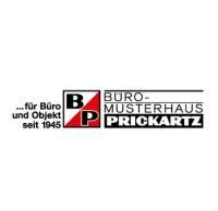 Es ist ein Logo für eine Firma namens Büro-Musterhaus Prickartz.