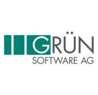 Es ist ein Logo für ein Unternehmen namens Grün Software AG.