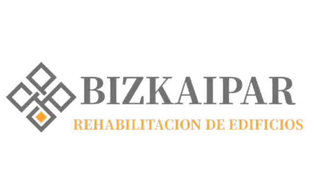 A logo for bizkaipar rehabilitation de edificios