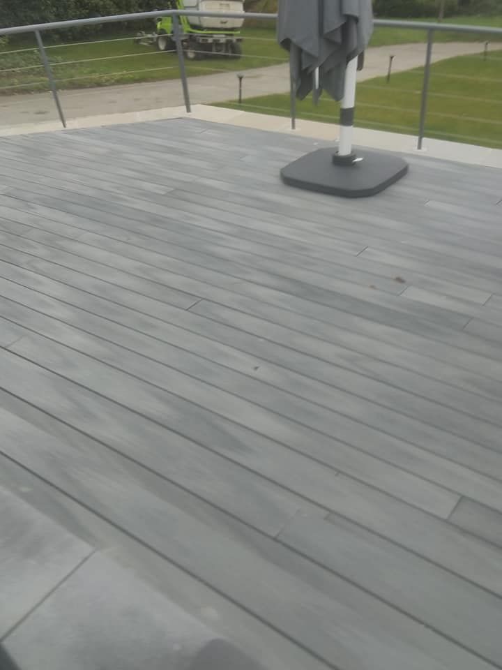 Création d'une terrasse en composite