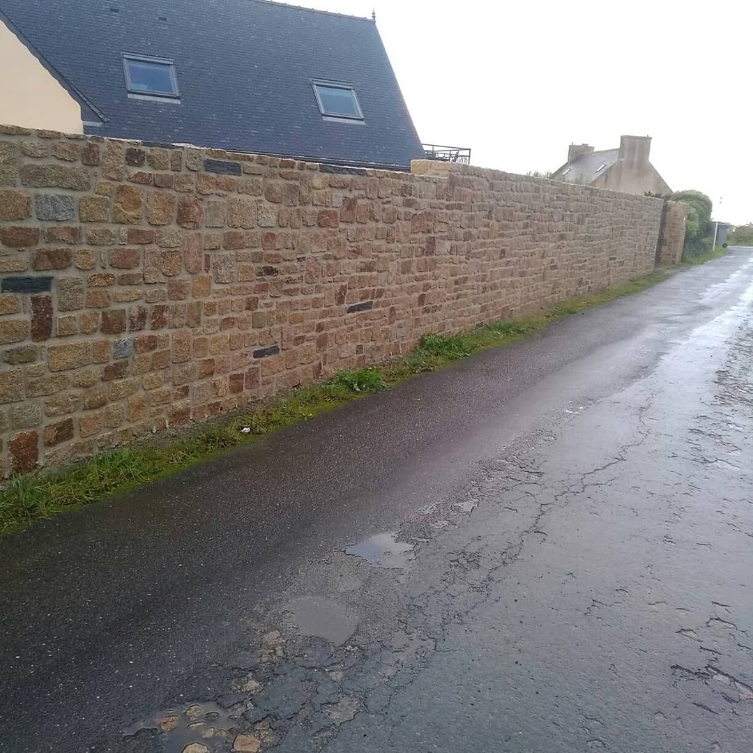 Création d'un mur en pierres