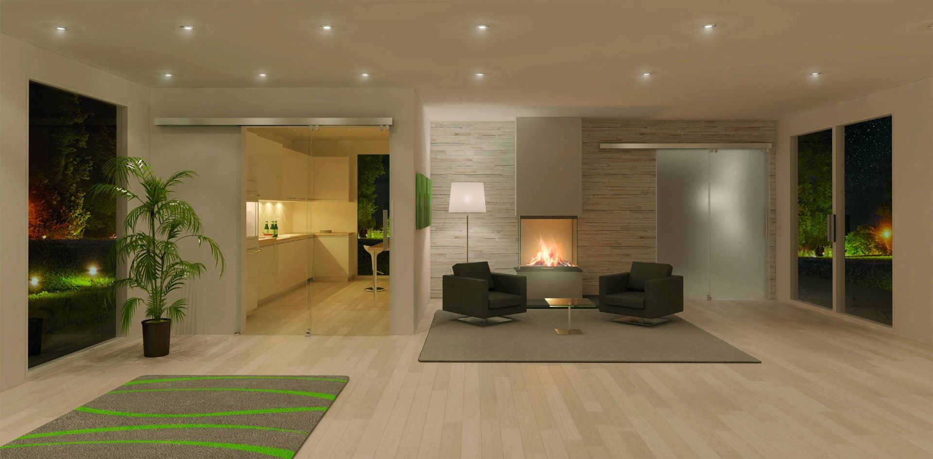 Glaserei Torsten Schilbach in Sandesneben Leistungen Ganzglas-Schiebetüren 01