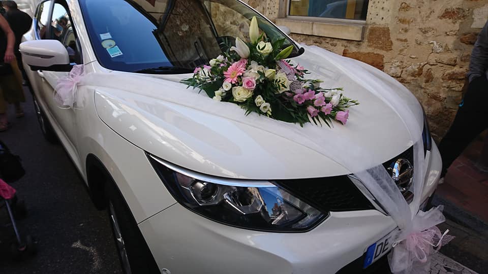 Fleurs pour voiture