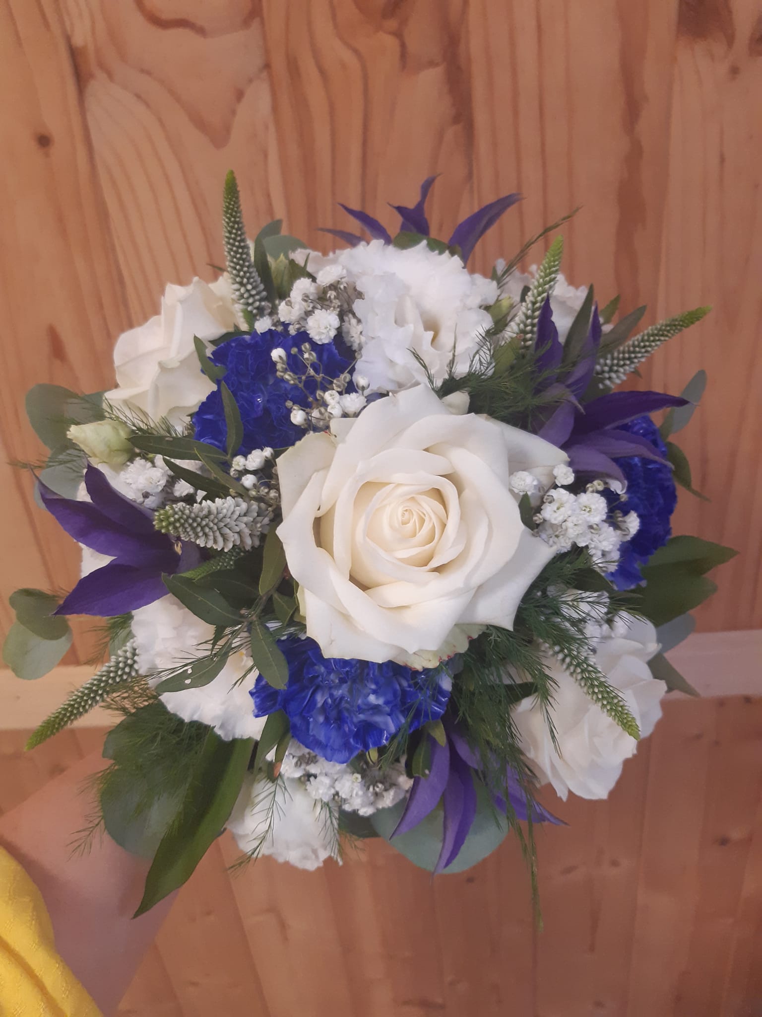 Bouquet bleu et blanc