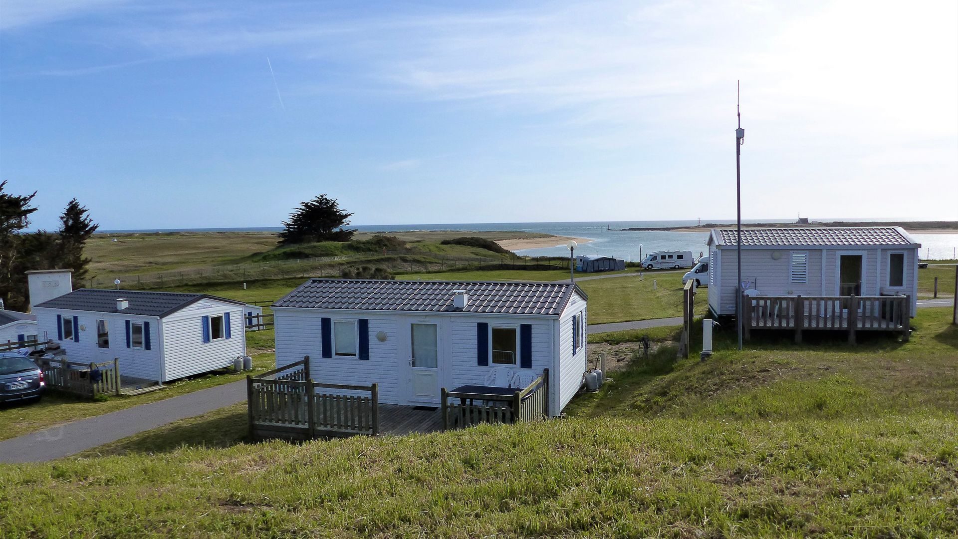 Mobil-home face à le mer