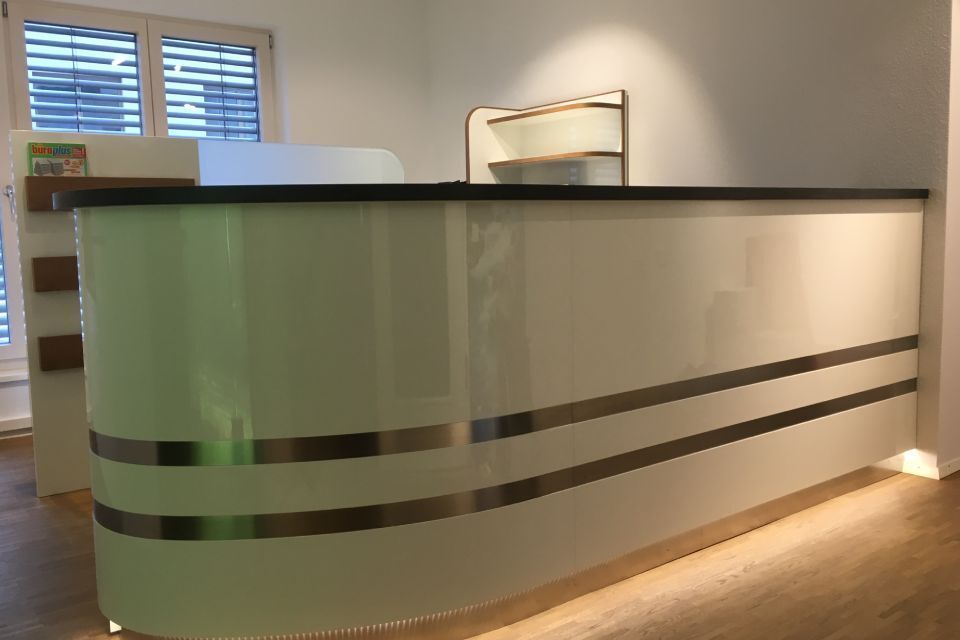 Empfang, gestaltet von der Holz Concept GmbH