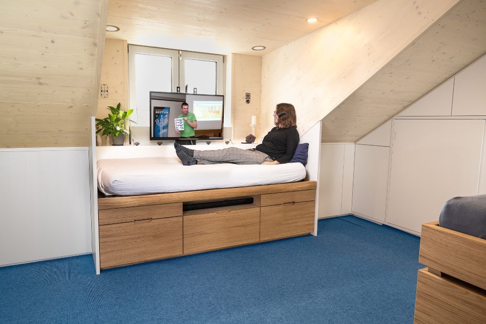 Entspannungsraum, gestaltet von der Holz Concept GmbH