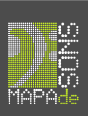 Um logotipo verde e branco que diz mapade