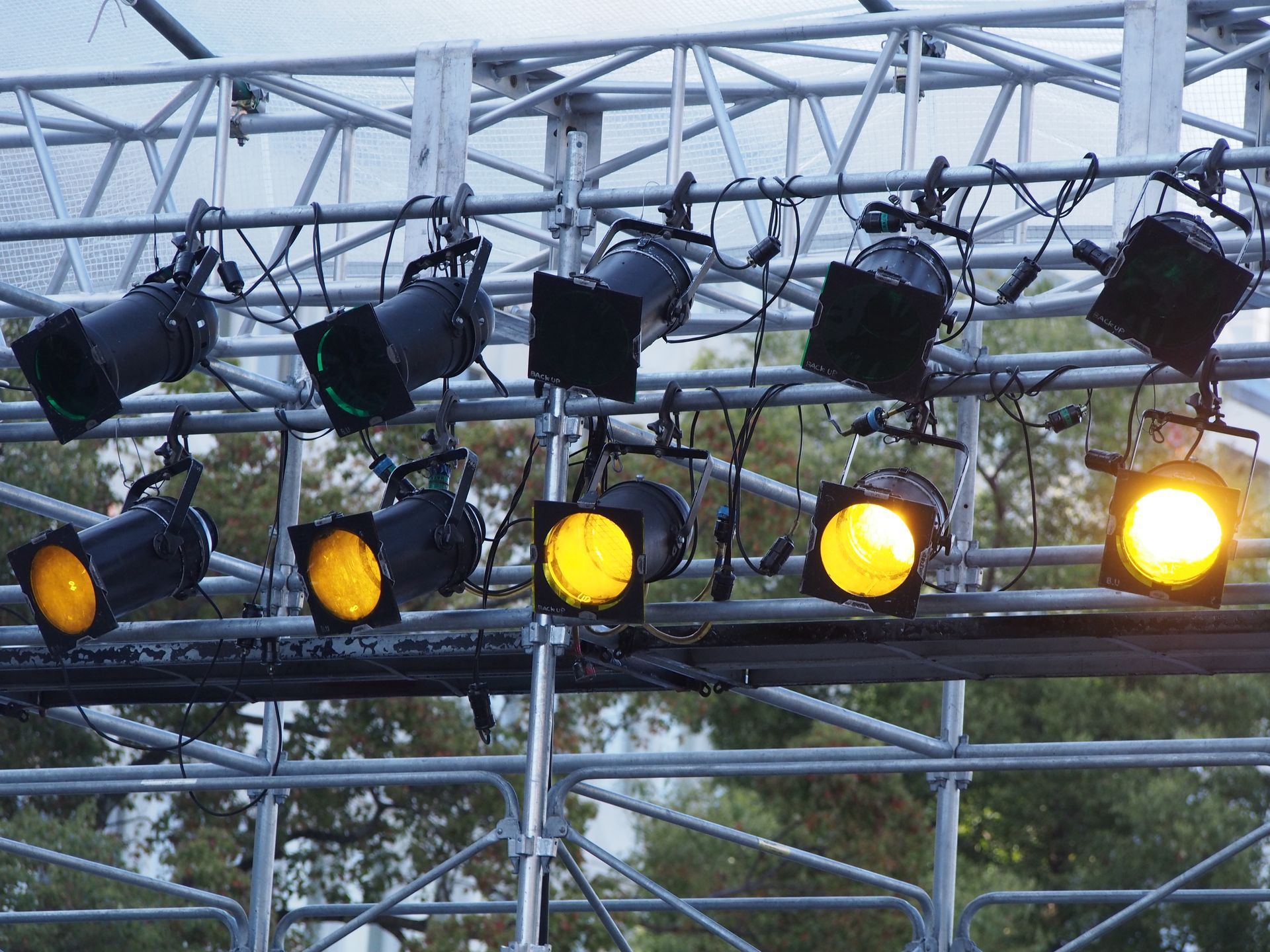 Des lumières de scène